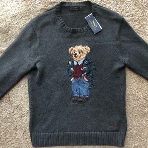 Polo Ralph Lauren Teddy Bear Grey Sweater